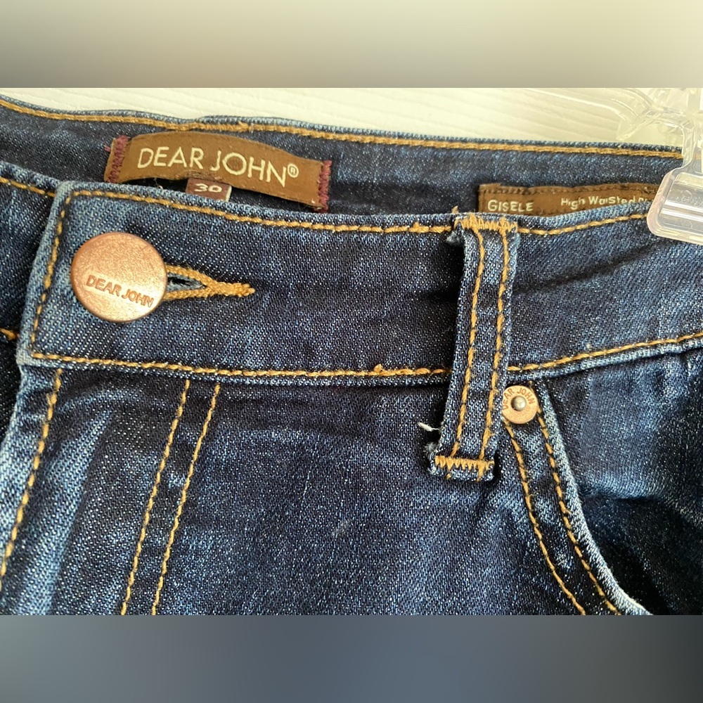 Dear John Gisele High Waisted Skinny Blue Jeans Women’s Size 30 - Picture 3 of 7